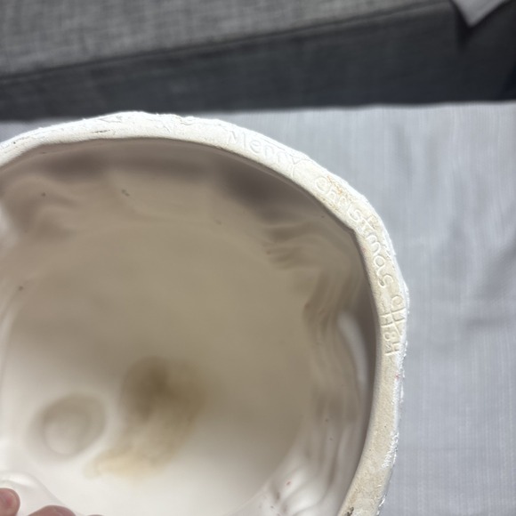 🎅Vintage Ceramic Santa Christmas House Snowman- canister 1984 - Picture 11 of 12